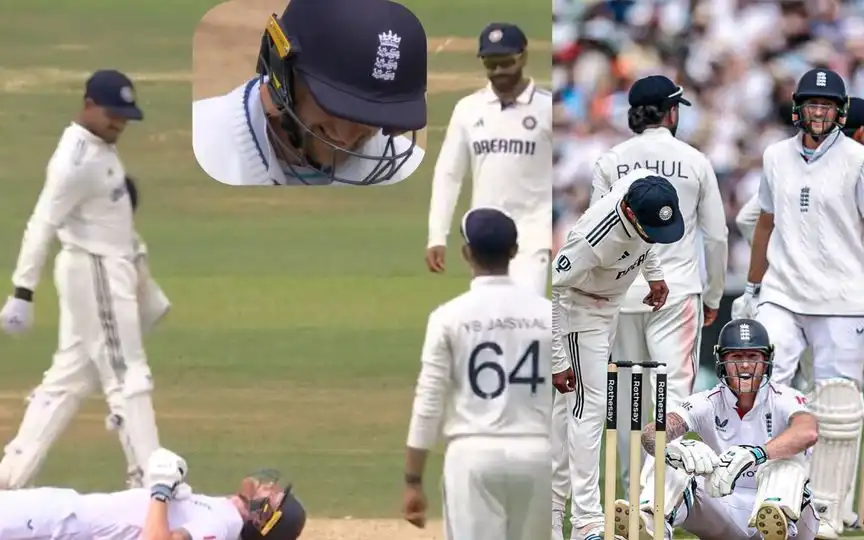 Indian Fielders Fail to Control Laughter After Ben Stokes Gets Hit On The Box